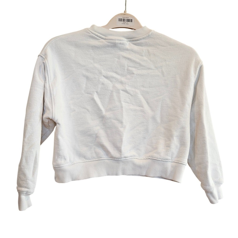 Zara Kids Cinnamoroll Sanrio Sweatshirt White Chenille Patch Girls Size 11-12 - Picture 3 of 3
